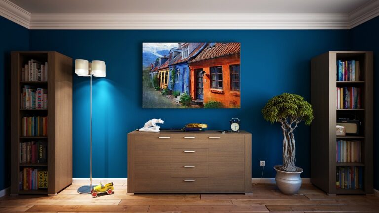 interior design blue colour scheme