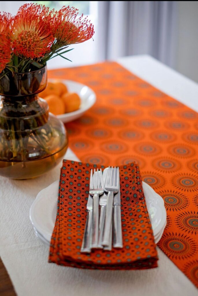 heritage day orange shweshwe cotton