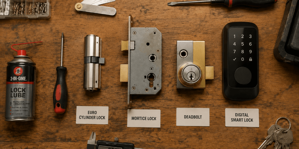Door lock repair and replacement in a Cape Town home by Handyman Homes