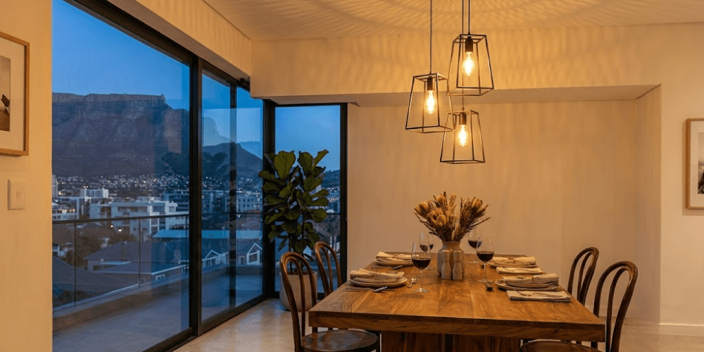Light fixtures in a Cape Town home by Handyman Homes
