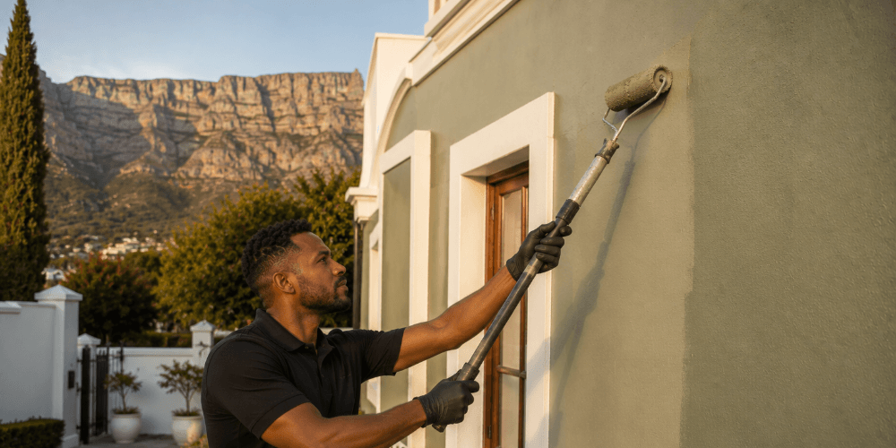 Exterior paint colours in a Cape Town home by Handyman Homes